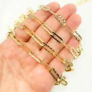Sterling Silver Flat Hammered Paperclip Chain